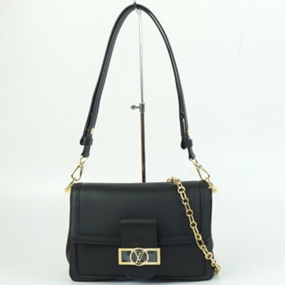 Louis Vuitton Dauphine Soft calf leather Shoulder Bag black white crossbody - Picture 1 of 7